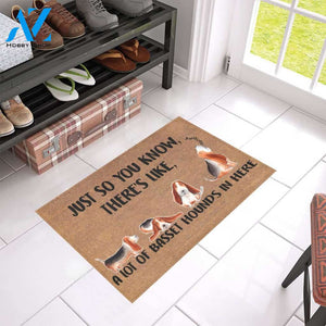 Basset Hound A Lot Here doormat | Welcome Mat | House Warming Gift