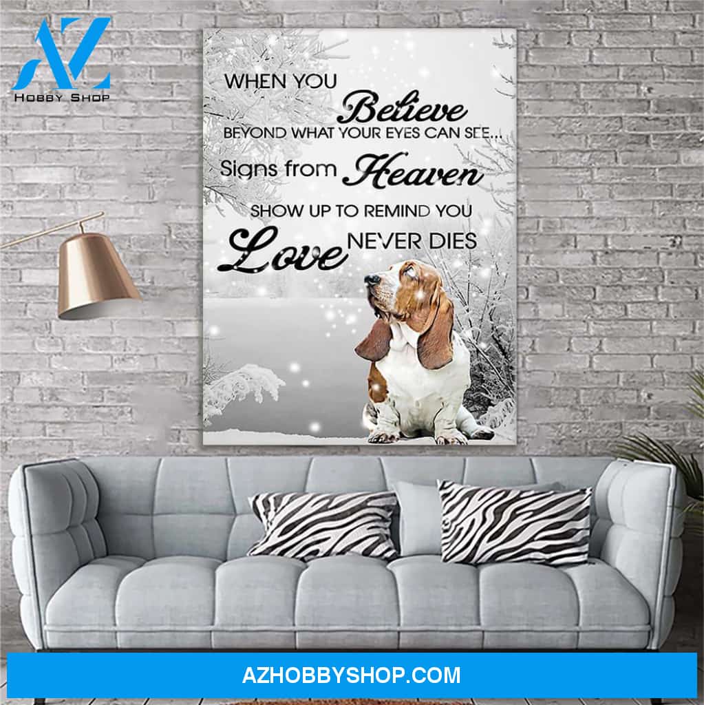 Basset Hound Dog Canvas Prints Wall Art - Matte Canvas