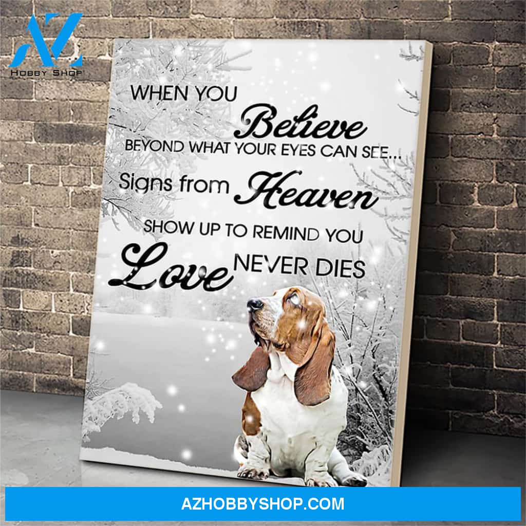 Basset Hound Dog Canvas Prints Wall Art - Matte Canvas