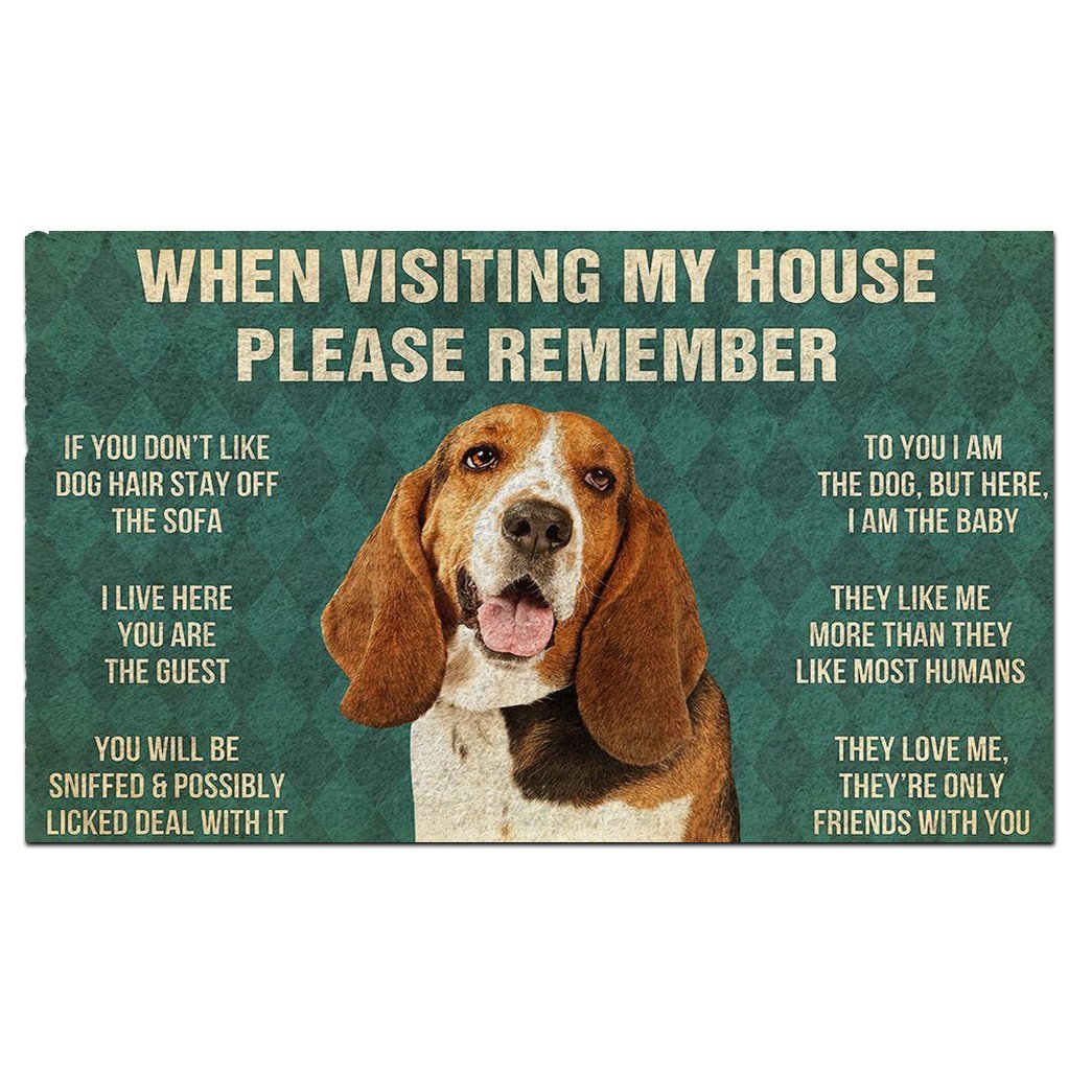 Basset Hound's Rules Doormat
