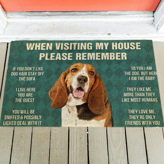 Basset Hound's Rules Doormat