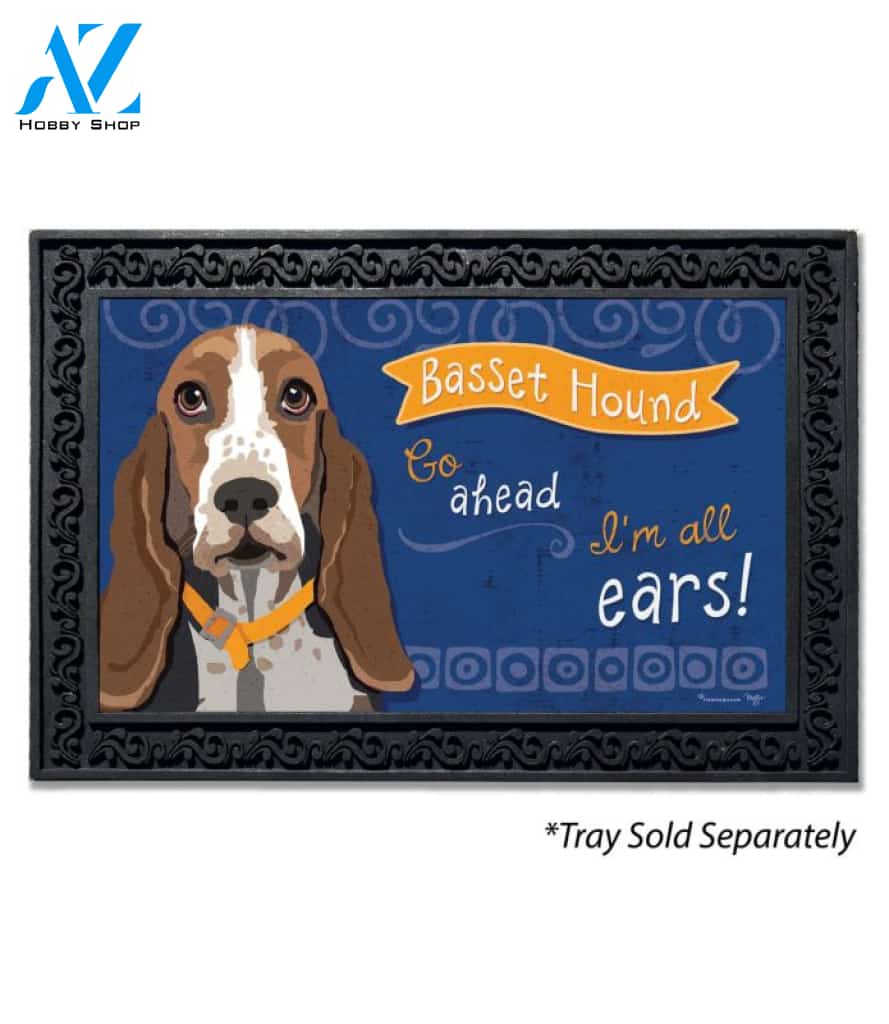 Basset Hound Doormat - 18" x 30"