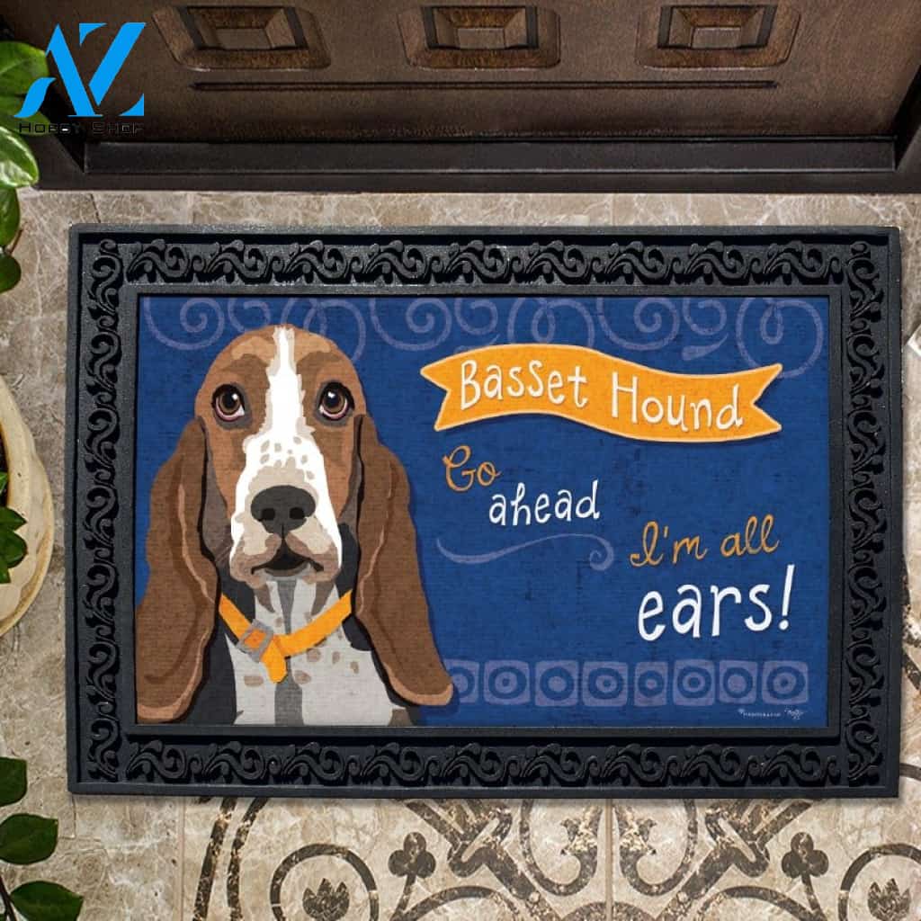 Basset Hound Doormat - 18" x 30"