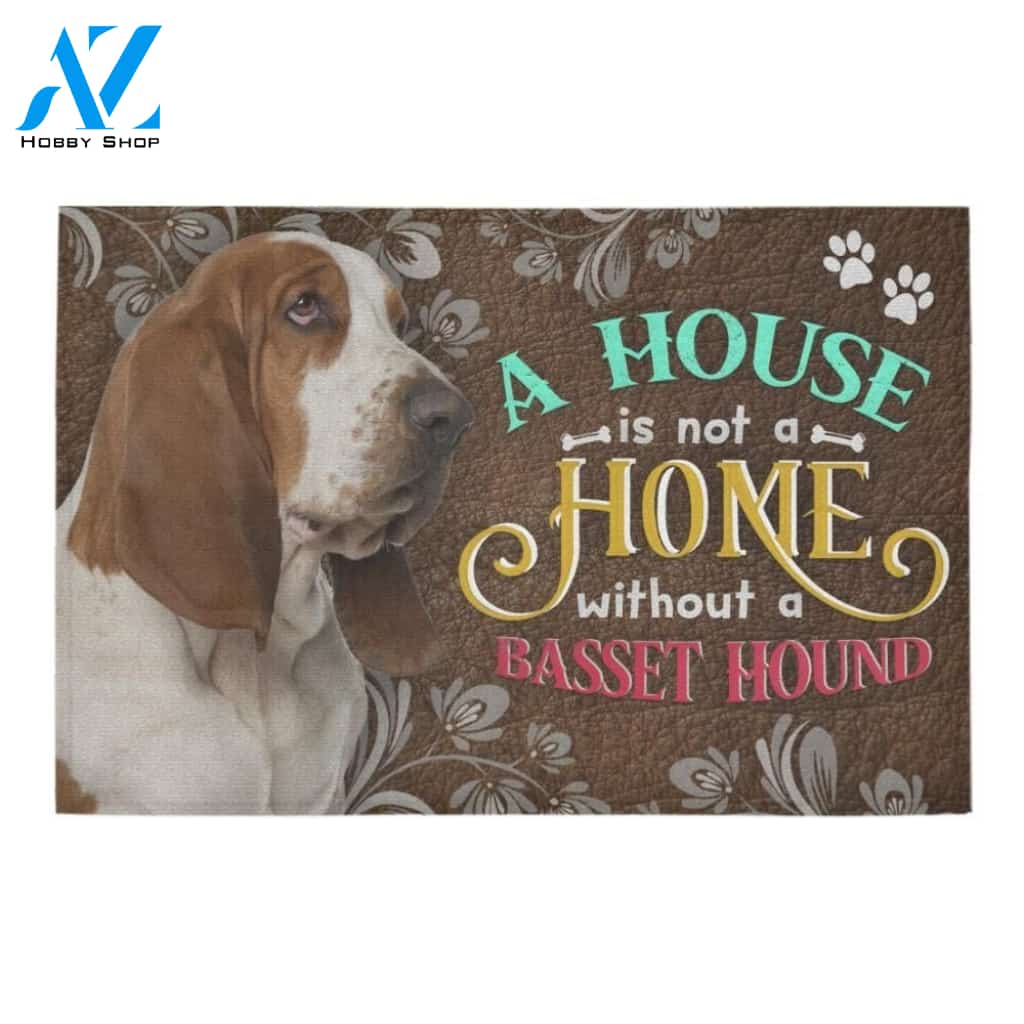 Basset Hound Home Doormat - Welcome Mat - Home Decor