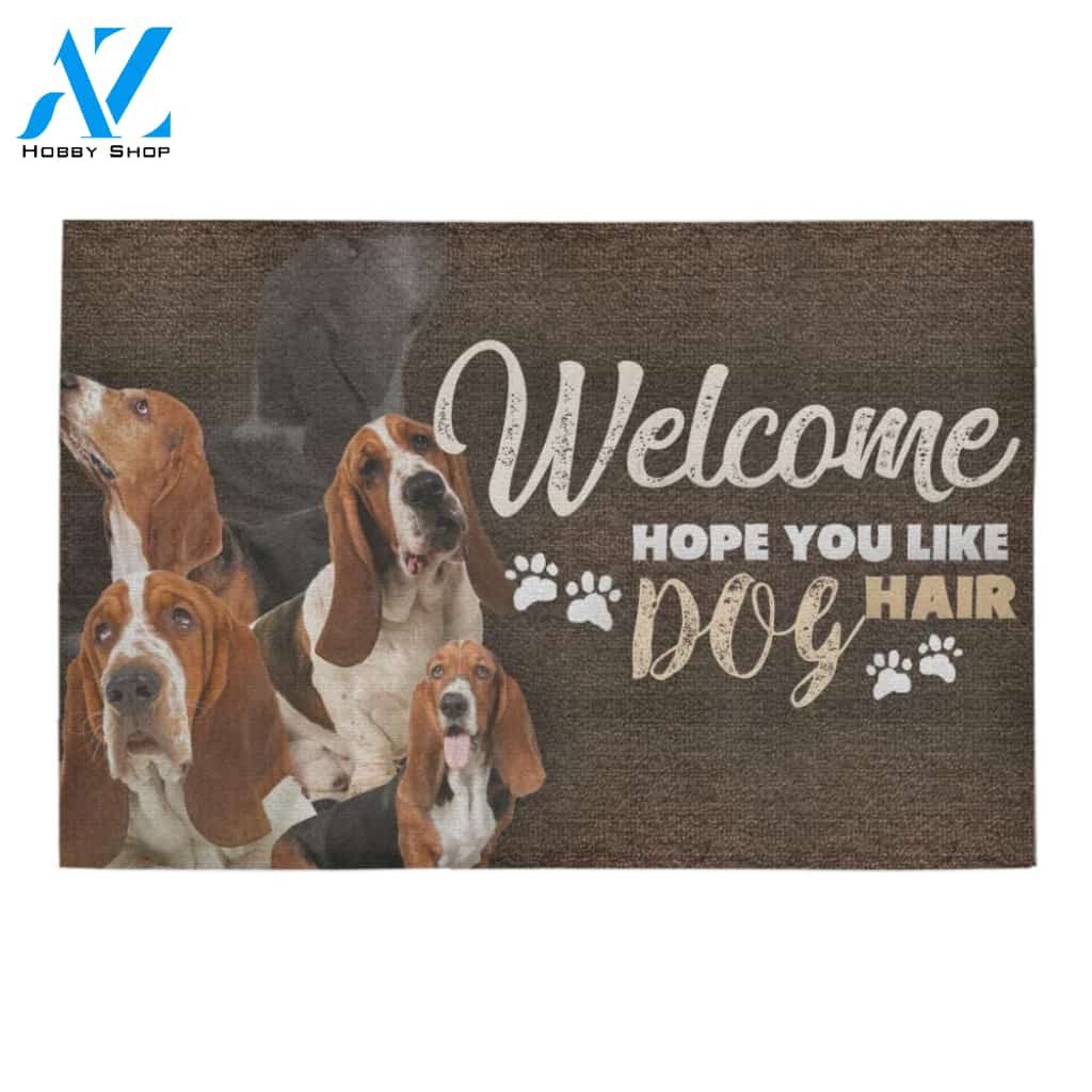 Basset Hound's Hair Doormat - Welcome Mat - Home Decor