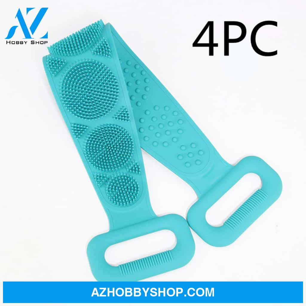 Bath Towel Silicone Rubbing Back 4Pcgreen60Cm
