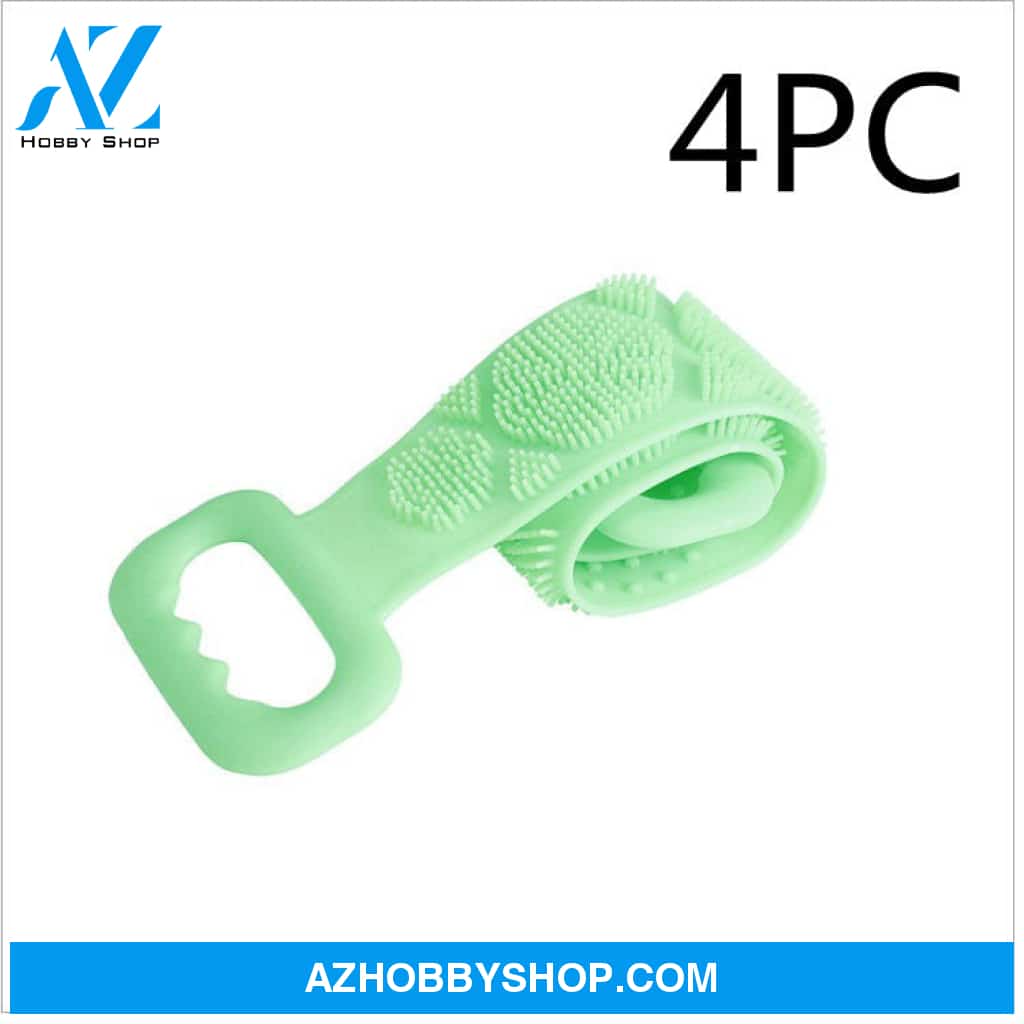 Bath Towel Silicone Rubbing Back 4Pcgreen70Cm