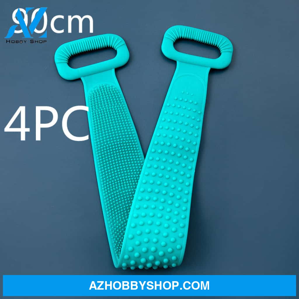 Bath Towel Silicone Rubbing Back 4Pcgreen90Cm