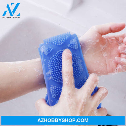 Bath Towel Silicone Rubbing Back