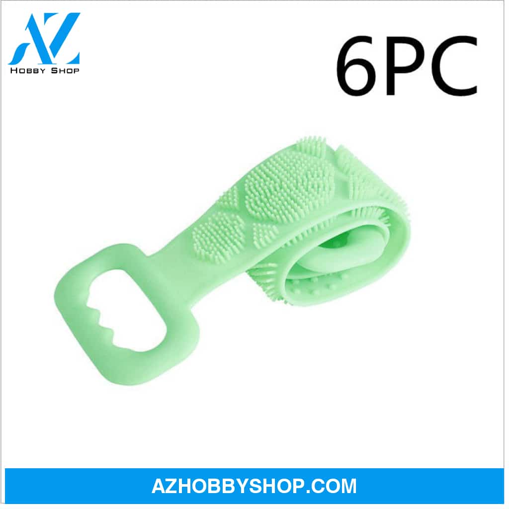 Bath Towel Silicone Rubbing Back 6Pcgreen70Cm