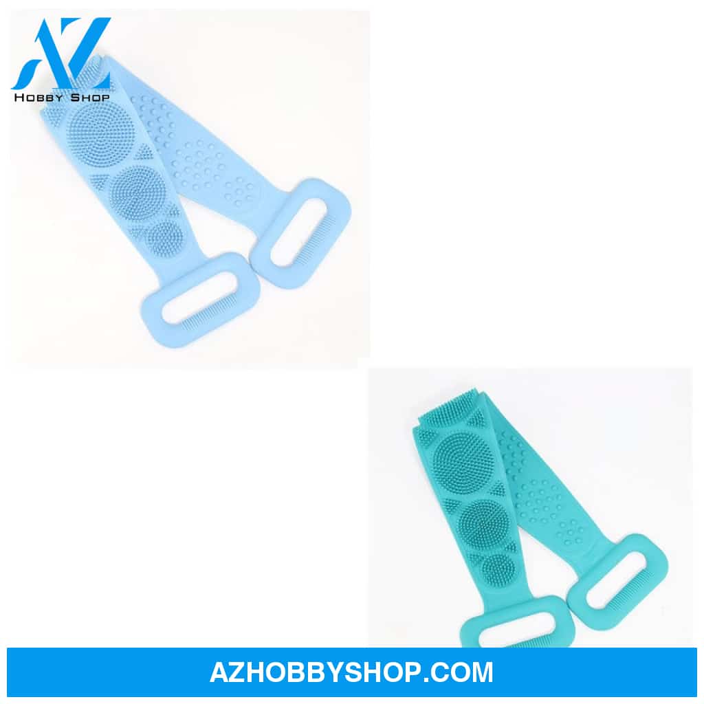 Bath Towel Silicone Rubbing Back Blueandgreen