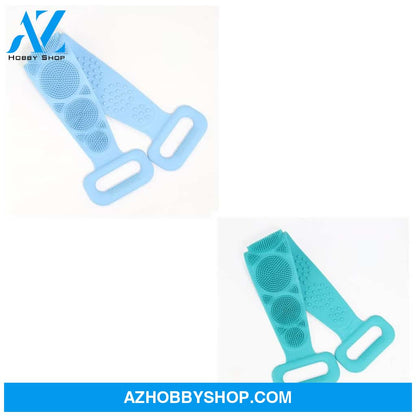Bath Towel Silicone Rubbing Back Blueandgreen