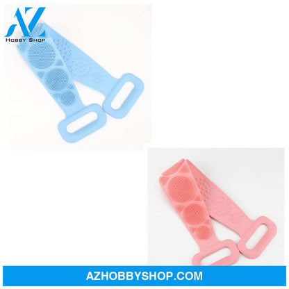 Bath Towel Silicone Rubbing Back Blueandpink