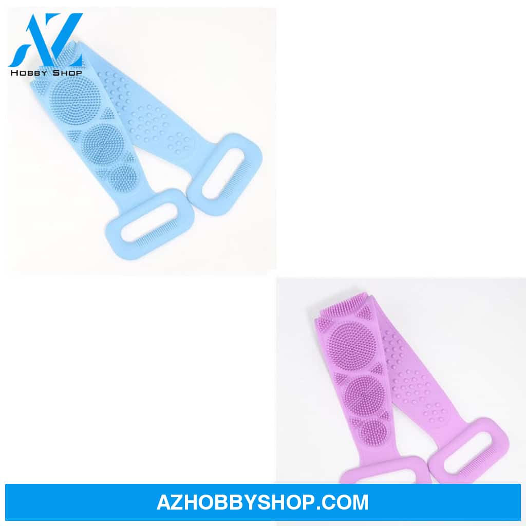Bath Towel Silicone Rubbing Back Blueandpurple