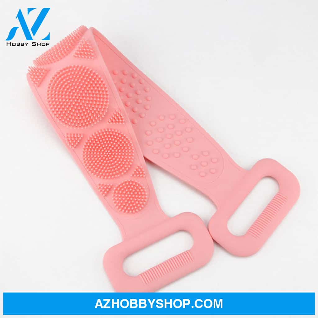 Bath Towel Silicone Rubbing Back Cherrypink