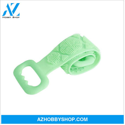 Bath Towel Silicone Rubbing Back Green70Cm