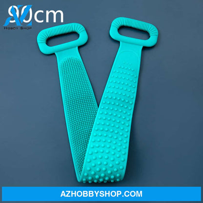Bath Towel Silicone Rubbing Back Green90Cm