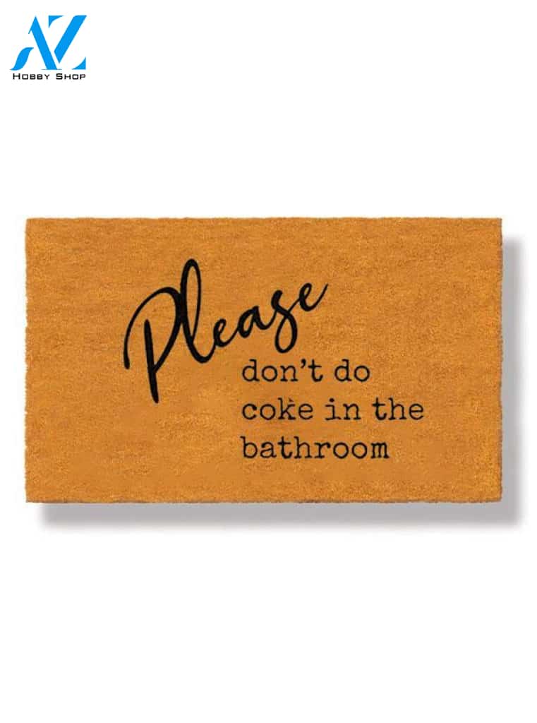 Bathroom Etiquette Doormat by Funny Welcome | Welcome Mat | House Warming Gift