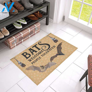 Bats Welcome People Tolerated Doormat | Welcome Mat | House Warming Gift