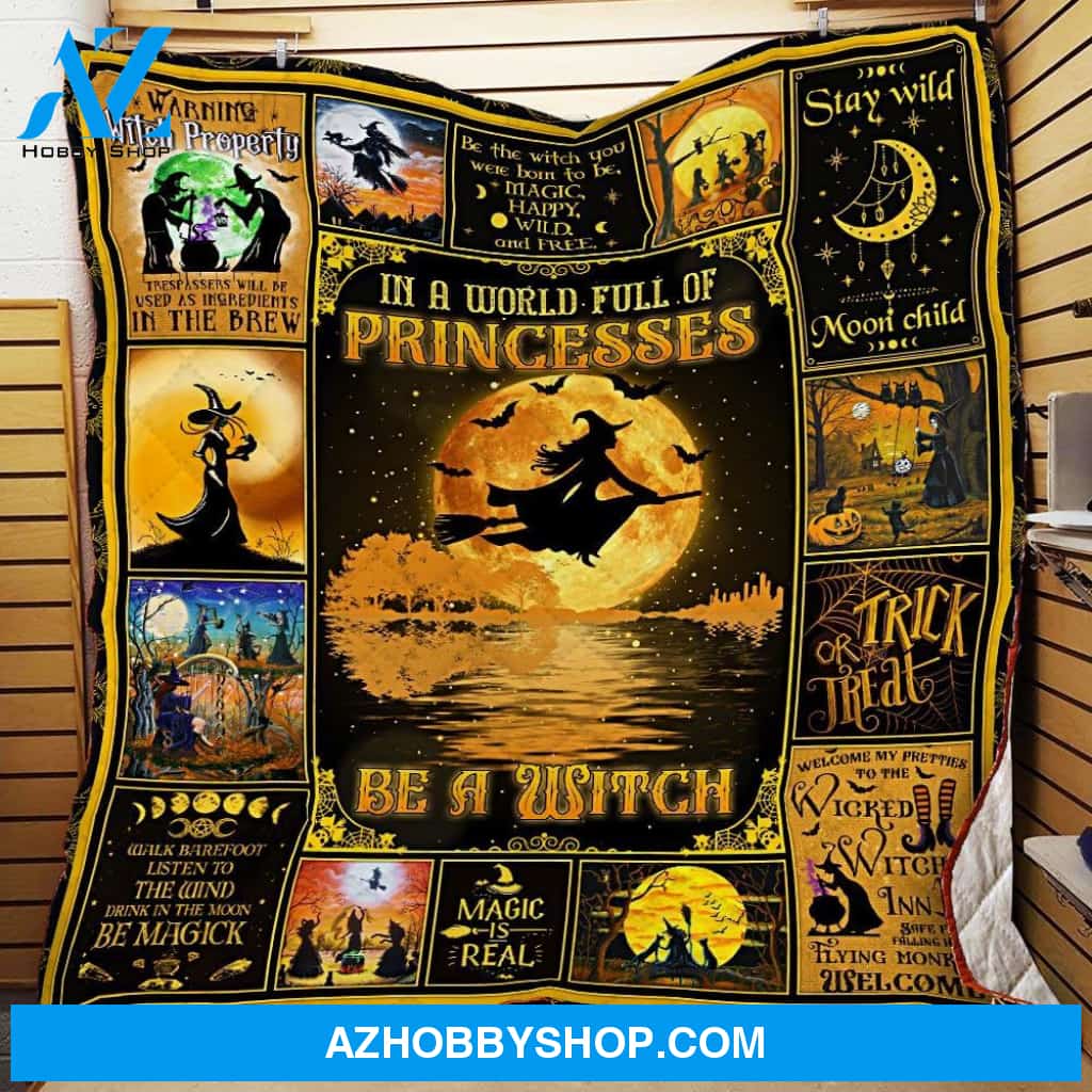 Be A Witch Halloween Fleece Blanket - Sherpa Blanket