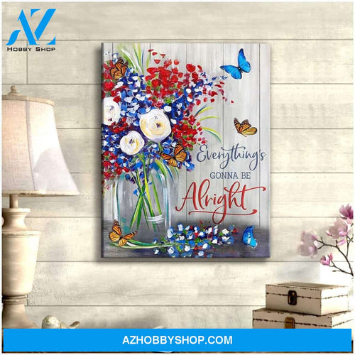 Be Alright Butterfly Canvas Wall Art
