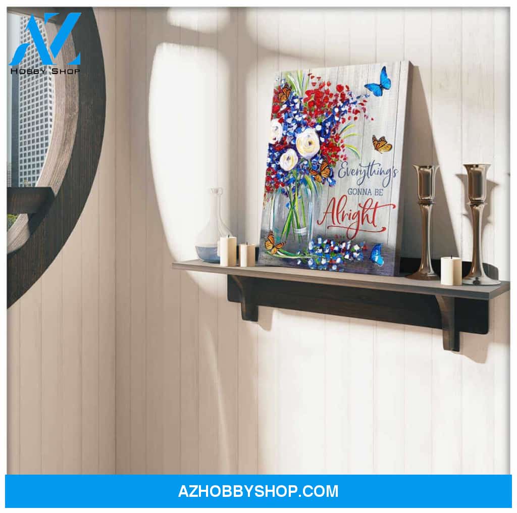 Be Alright Butterfly Canvas Wall Art Decor Wall Decor Visual Art