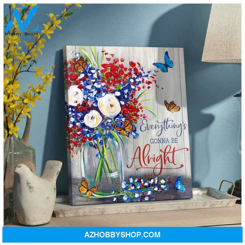 Be Alright Butterfly Canvas Wall Art Decor Wall Decor Visual Art