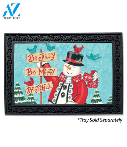 Be Jolly Snowman Doormat - 18" x 30"
