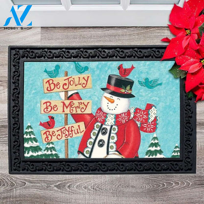 Be Jolly Snowman Doormat - 18" x 30"