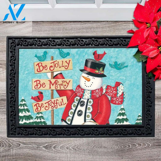 Be Jolly Snowman Doormat - 18" x 30"