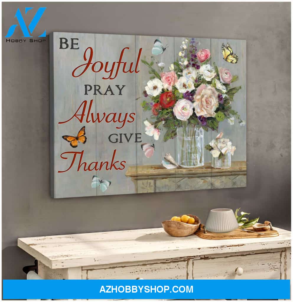 Be Joyful Butterfly Canvas Wall Art Decor Wall Decor Visual Art