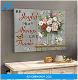 Be Joyful Butterfly Canvas Wall Art Decor Wall Decor Visual Art