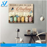 Zalooo Be Kind Butterfly V2 Wall Art Canvas