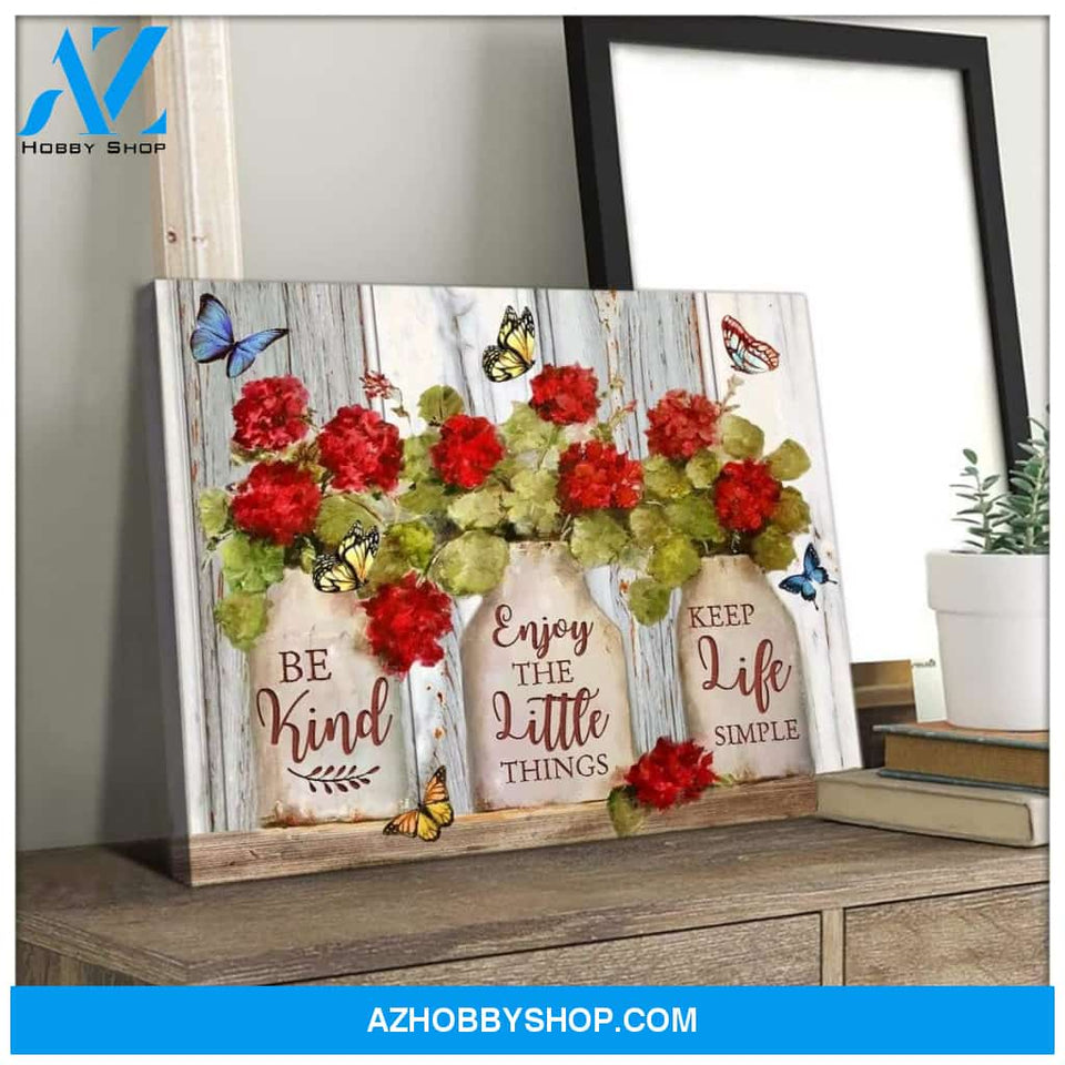 Zalooo Be Kind Butterfly Wall Art Canvas