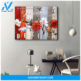 Be Kind Hummingbird Wall Art Canvas Wall Decor Visual Art