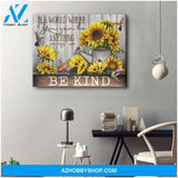 Be Kind Hummingbird Wall Art Canvas Wall Decor Visual Art