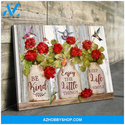Be Kind Hummingbird Wall Art Canvas Wall Decor Visual Art