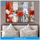 Be Kind Hummingbird Wall Art Canvas Wall Decor Visual Art