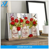 Be Kind Hummingbird Wall Art Canvas Wall Decor Visual Art