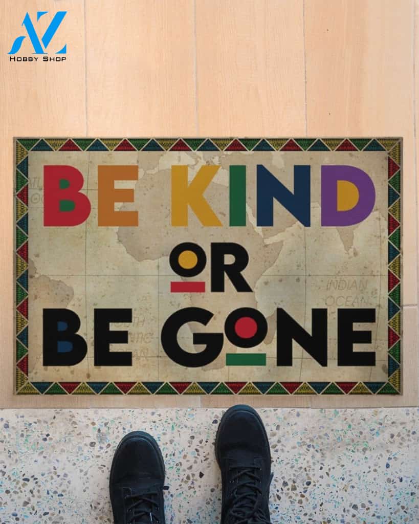 Be Kind Or Be Gone Funny Indoor And Outdoor Doormat Gift For Friend Family Birthday Gift Decor Warm House Gift Welcome Mat