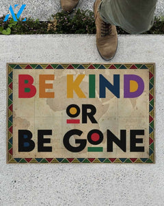 Be Kind Or Be Gone Funny Indoor And Outdoor Doormat Gift For Friend Family Birthday Gift Decor Warm House Gift Welcome Mat