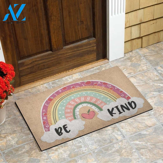 Be Kind Teacher Rainbow Funny Indoor And Outdoor Doormat Gift For Teacher Student Decor Warm House Gift Welcome Mat Back To School