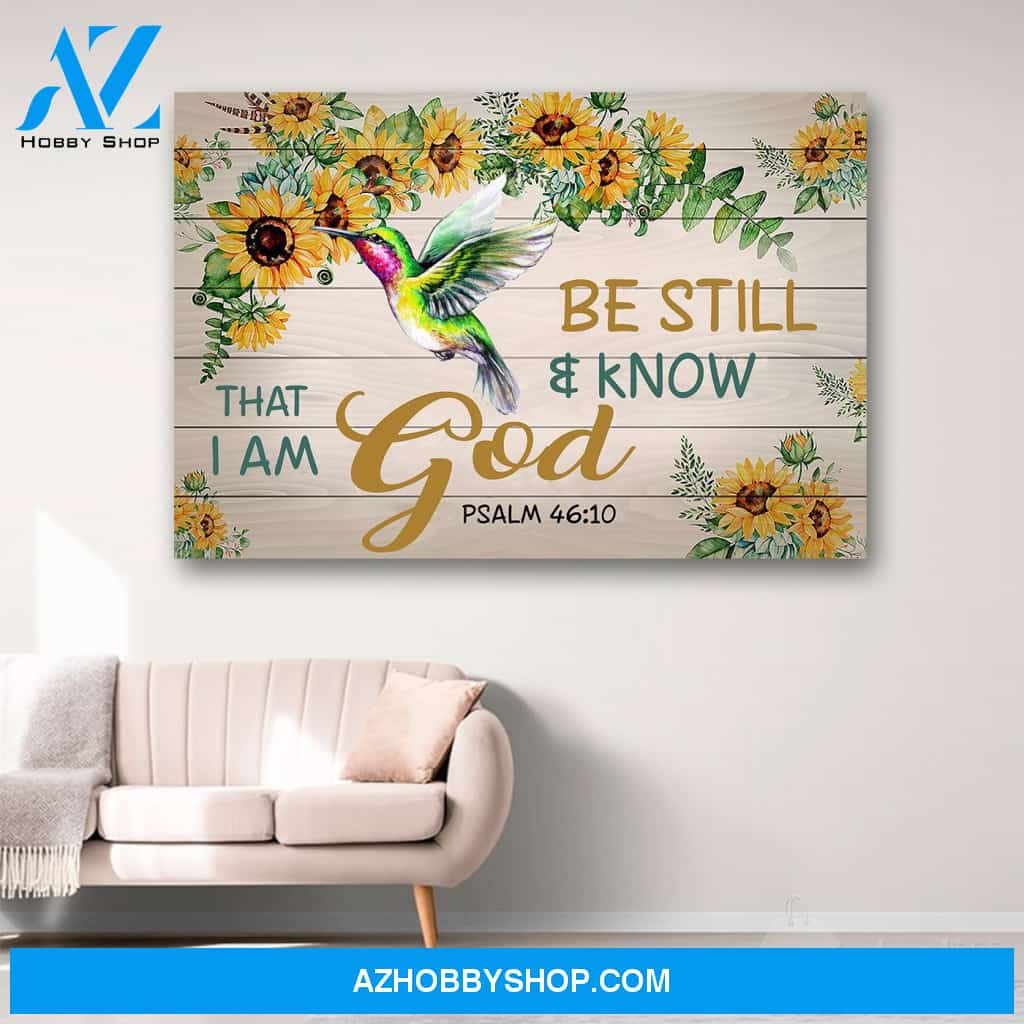 Be Still And Know That I Am God Canvas Print Wall Art - Matte Canvas 1