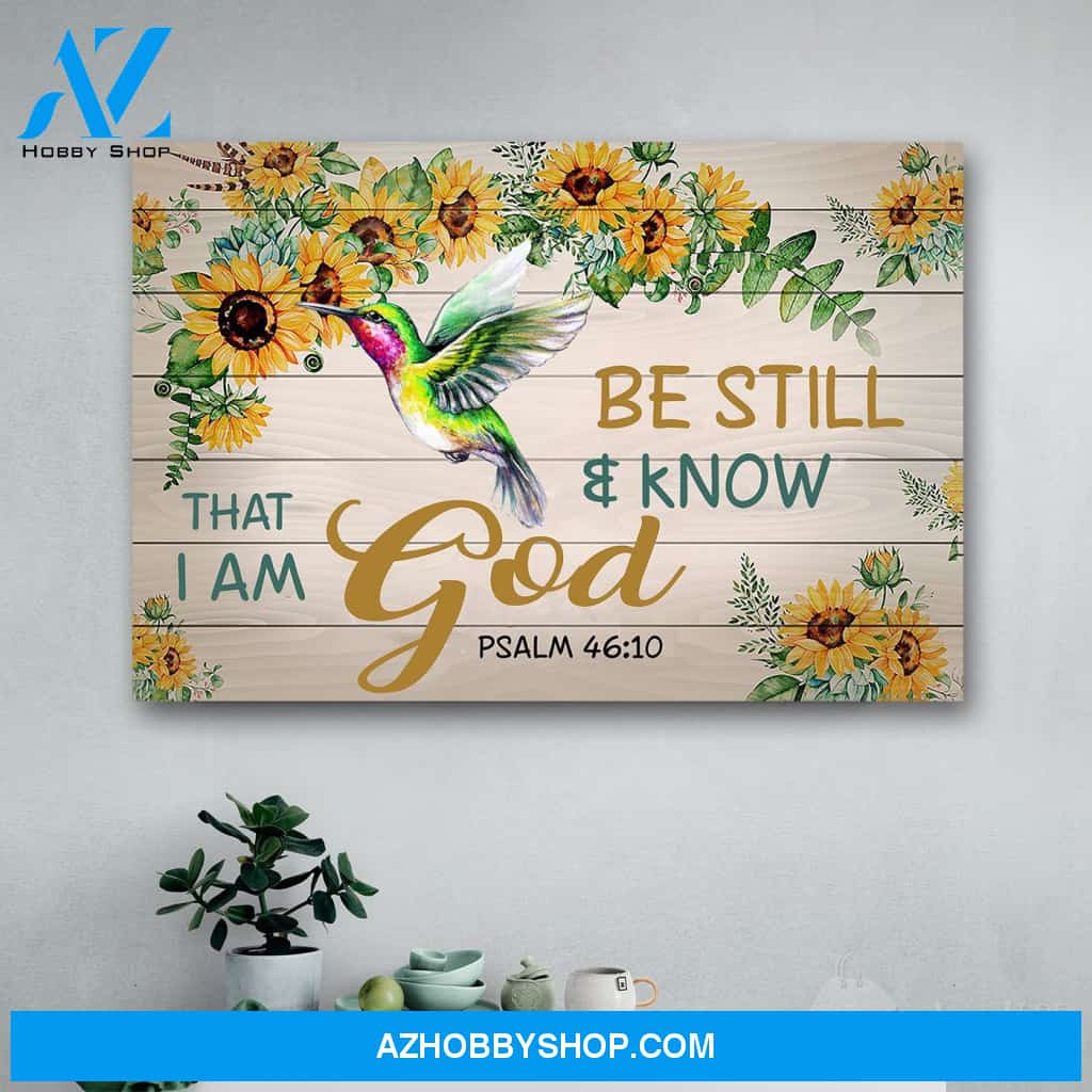 Be Still And Know That I Am God Canvas Print Wall Art - Matte Canvas 1
