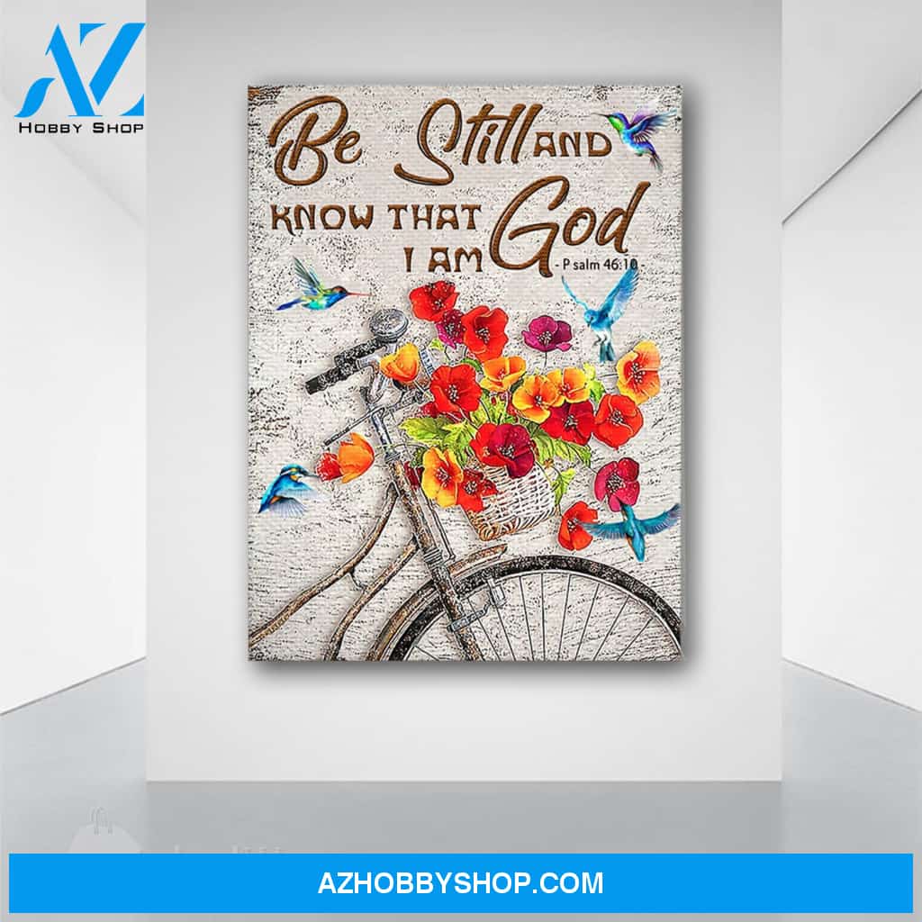 Be Still And Know That I Am God Canvas Print Wall Art - Matte Canvas