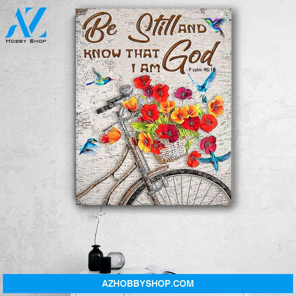 Be Still And Know That I Am God Canvas Print Wall Art - Matte Canvas