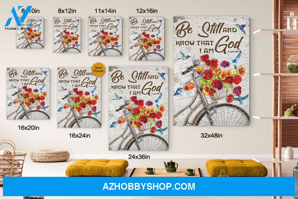 Be Still And Know That I Am God Canvas Print Wall Art - Matte Canvas