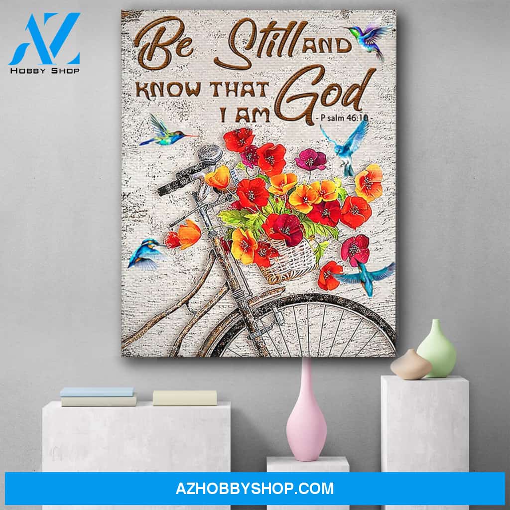 Be Still And Know That I Am God Canvas Print Wall Art - Matte Canvas
