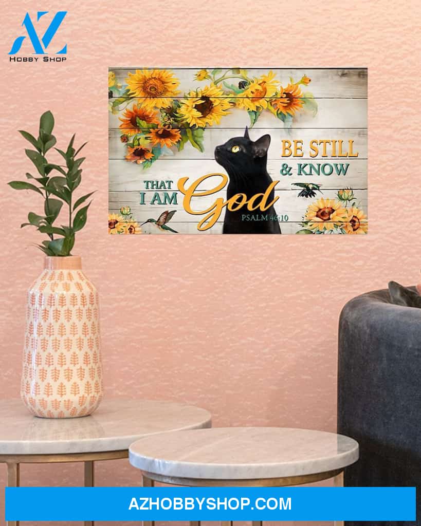 Be Still And Know That I Am God Easter Canvas And Poster, Wall Decor Visual Art, Wall Poster, My Poster Wall