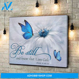 Be Still Butterfly Wall Art Canvas, Wall Decor Visual Art